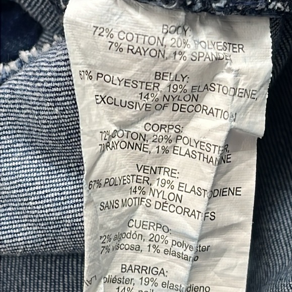 Jessica Simpson Maternity Jeans Side panel Size XL Dark wash - Picture 11 of 11